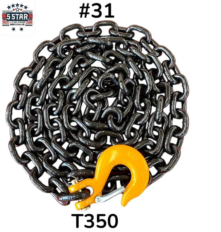 SET#31 AUTO BODY FRAME MACHINE PULLING CHAIN 11 FEET LONG HEAVY DUTY