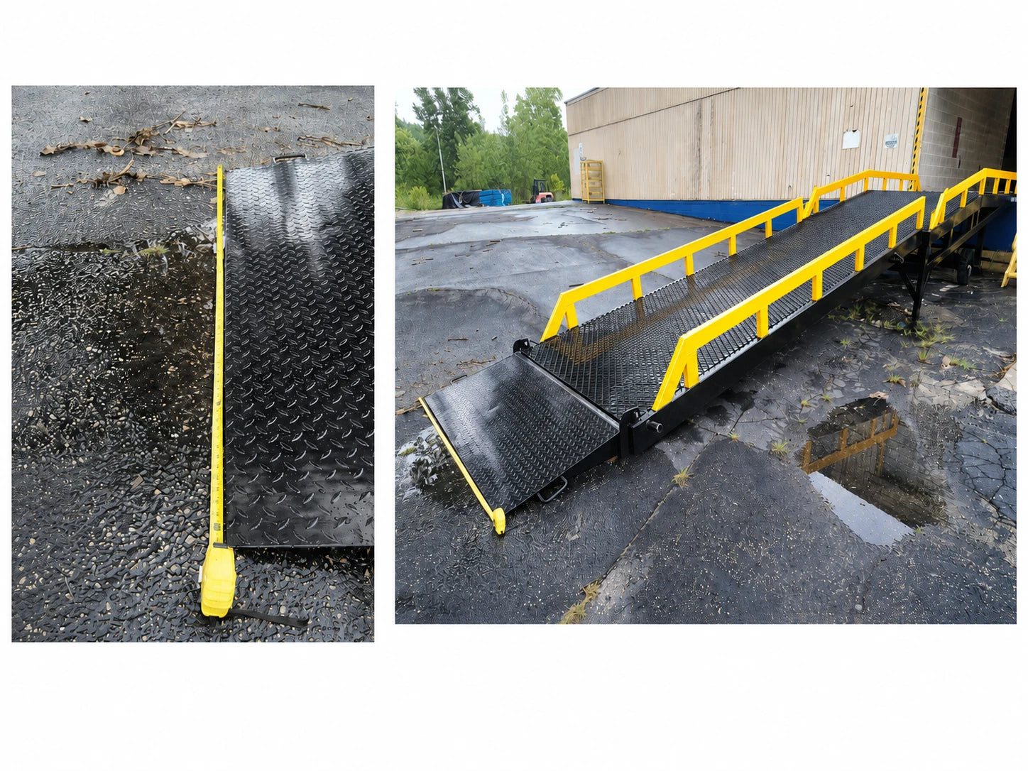 Yard Ramp, Trailer loading Dock, 35 Ft Long 83"W 22000 Lbs Capcty