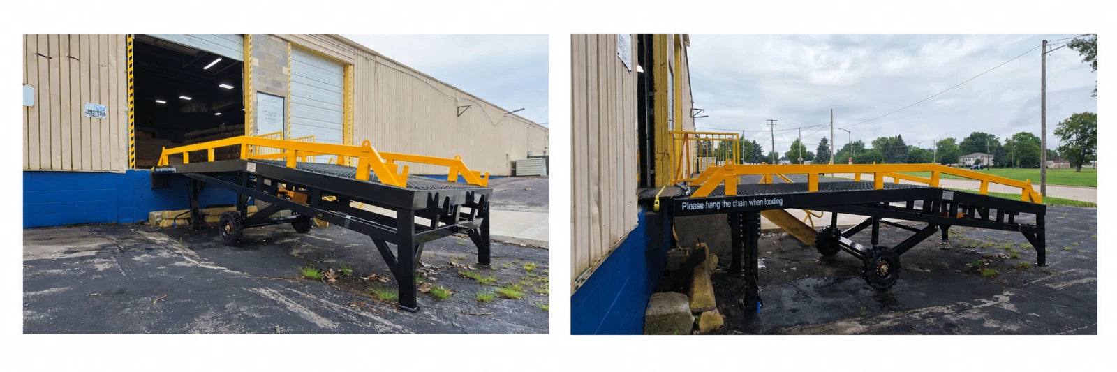 Yard Ramp, Trailer Dock, Forklift Ramp, 35Ft 83"W 22000Lb Cap – Local Pickup.