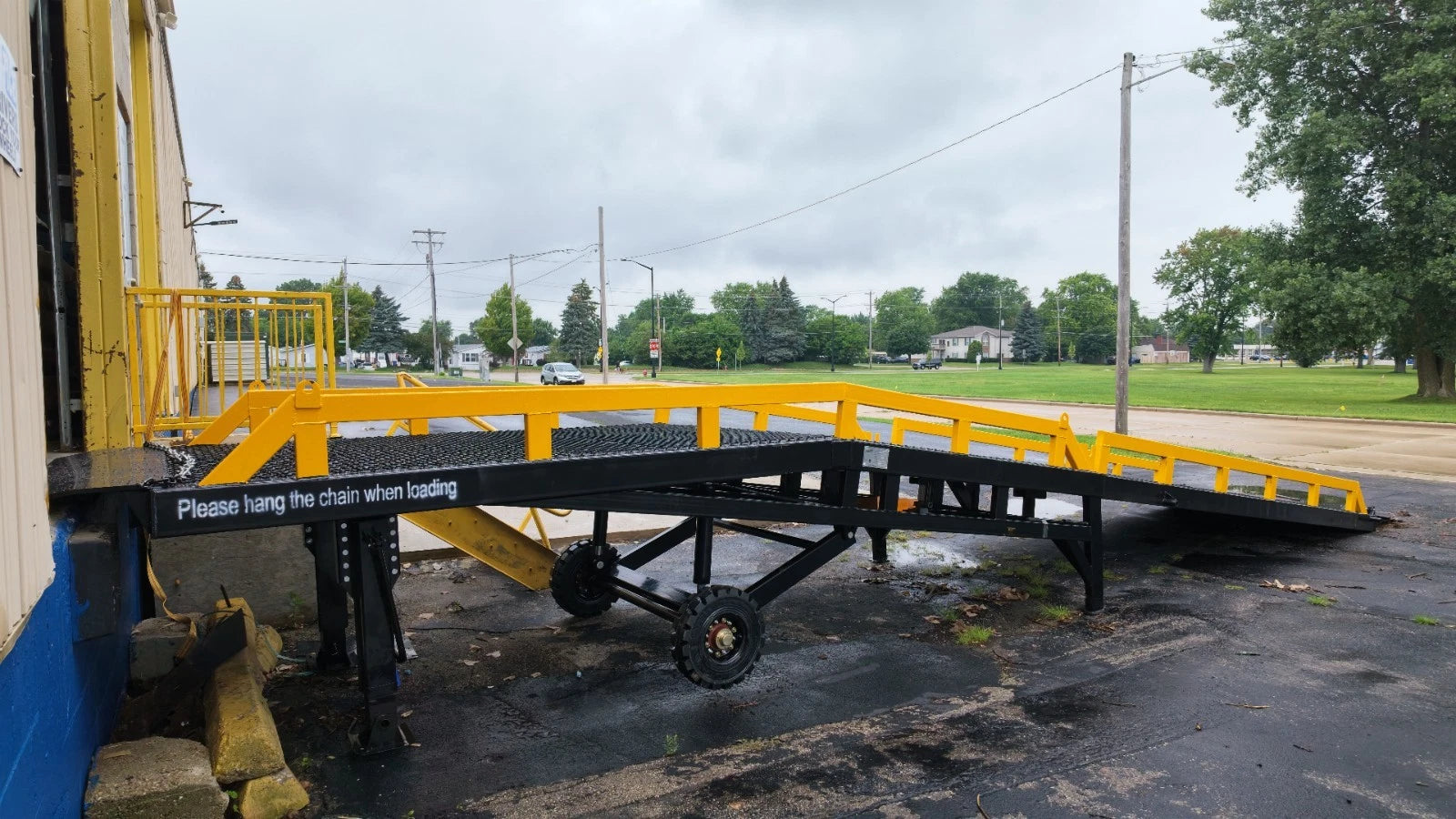 Yard Ramp, Trailer loading Dock, 35 Ft Long 83"W 22000 Lbs Capcty