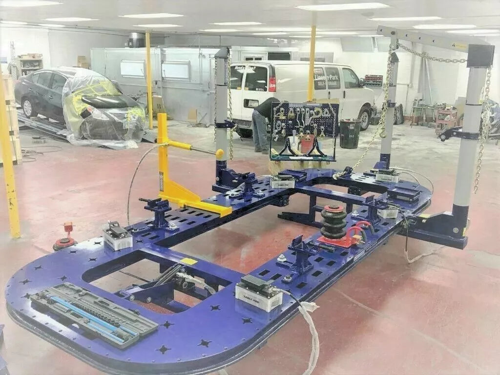 FREE SHIPPING 20 FEET LONG AUTO BODY NEW FRAME MACHINE 30 TON = 3 TOWERS + CLAMPS,TOOLS BENCH