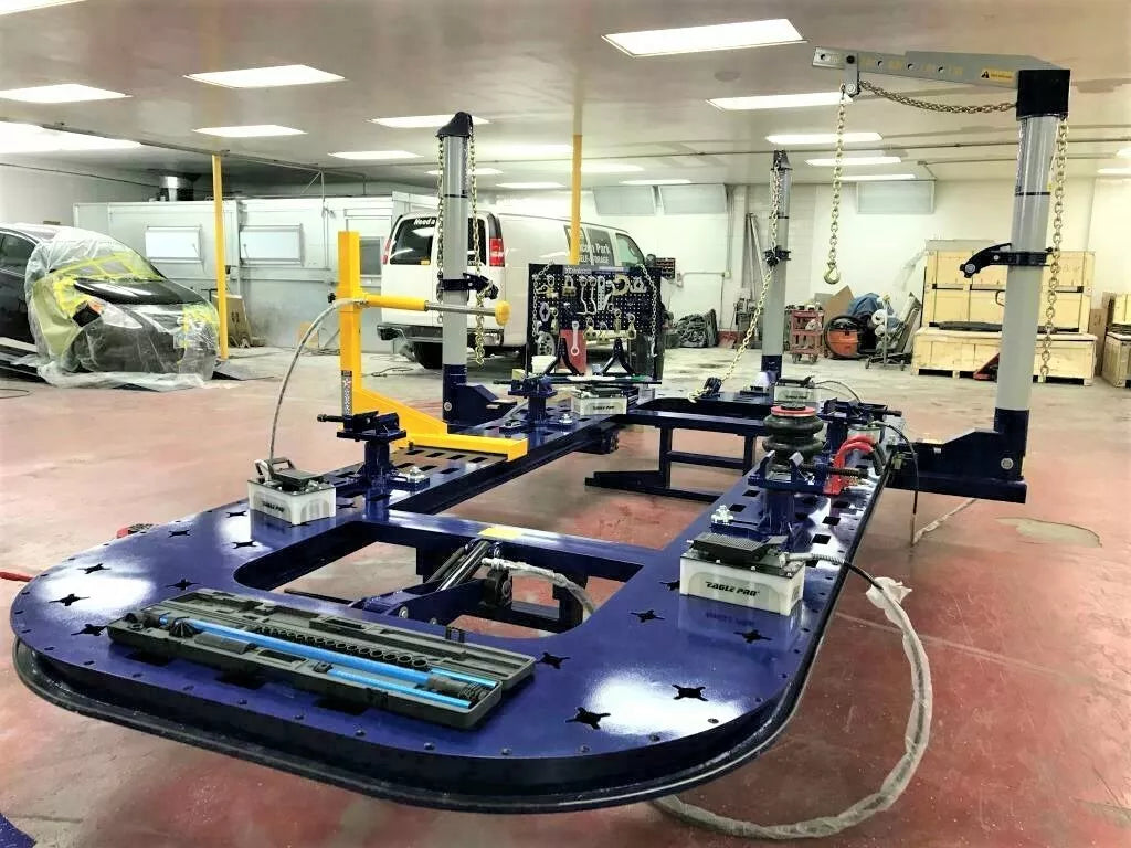 FREE SHIPPING 20 FEET LONG AUTO BODY NEW FRAME MACHINE 30 TON = 3 TOWERS + CLAMPS,TOOLS BENCH