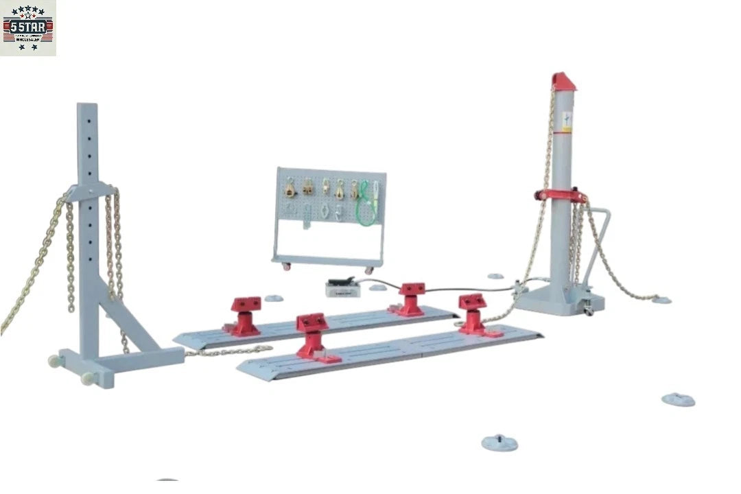 Auto Body Frame Puller | Portable 10 TON Floor Rack for Repairs