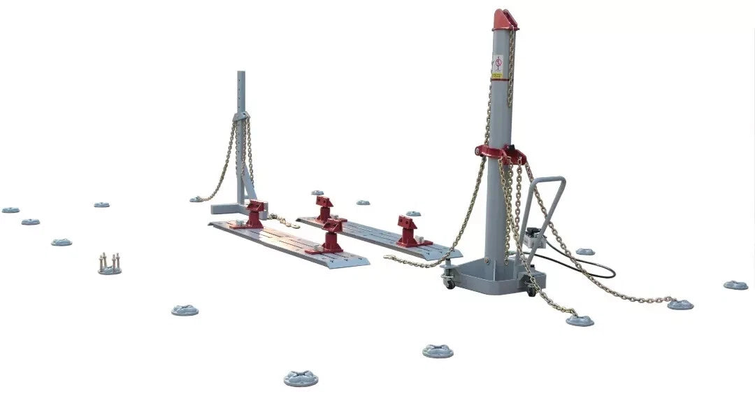 Free shipping Auto Body Frame Machine Floor Rack System Complete 10 TON Puller FREE TOOLS