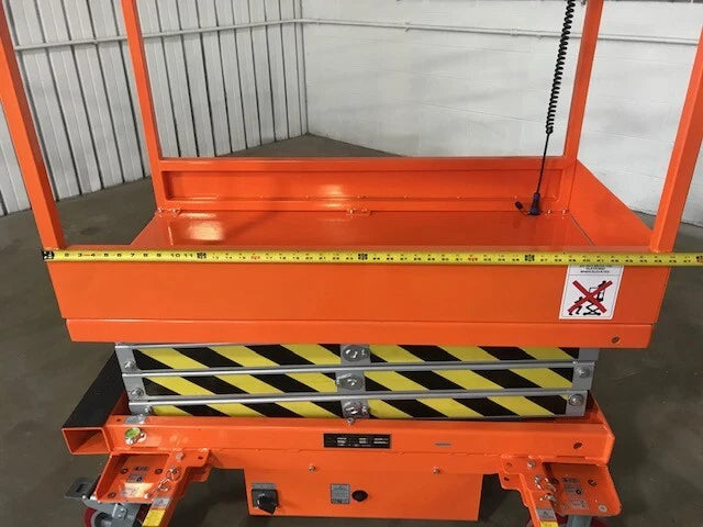 Free Shipping New 5 Star 22 Feet Max Lift Electric Scissor Lift Man Lift
