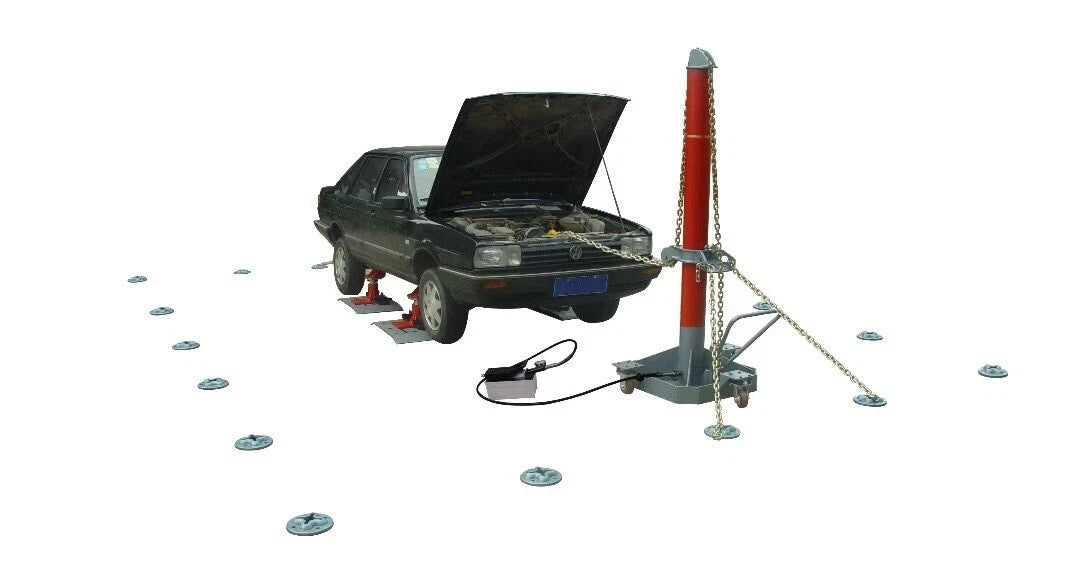 Free shipping Auto Body Frame Machine Floor Rack System Complete 10 TON Puller FREE TOOLS