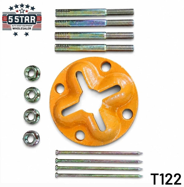 AUTO BODY FLOOR SYSTEM ANCHOR POT SET WITH 4 SLOTS BOLTS INCLUDED