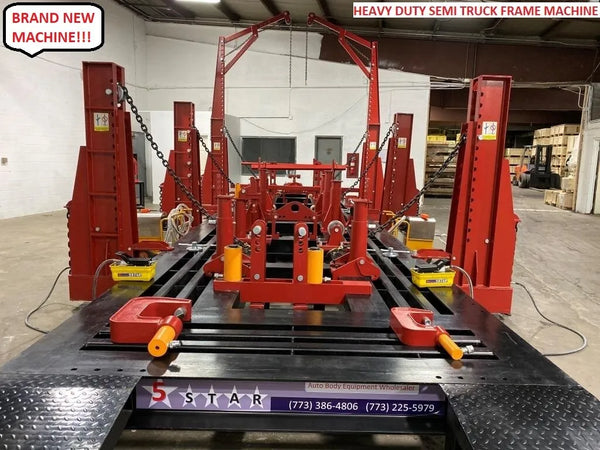 FREE SHIPING 39 FEET LONG 6 TOWERS HEAVY DUTY SEMI TRUCKS, BUS FRAME MACHINE