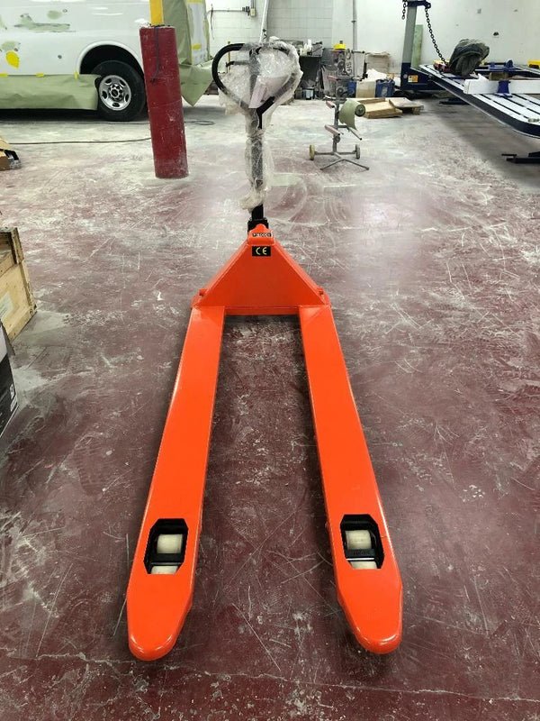 New Long Forks Pallet Jack with 70 Inches Forks 3,300-Lb. Capacity