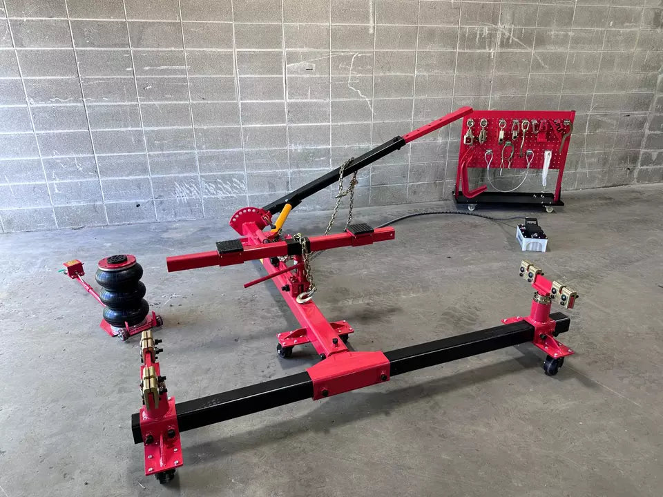 NEW Portable Auto Body Frame Machine Puller 10,000 PSI Foot Pump FREE SHIPPING