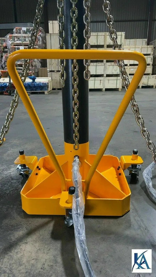 10 TON Portable Puller Auto Body Frame Machine FREE CHAINS+ANCHOR POTS+FOOT PUMP