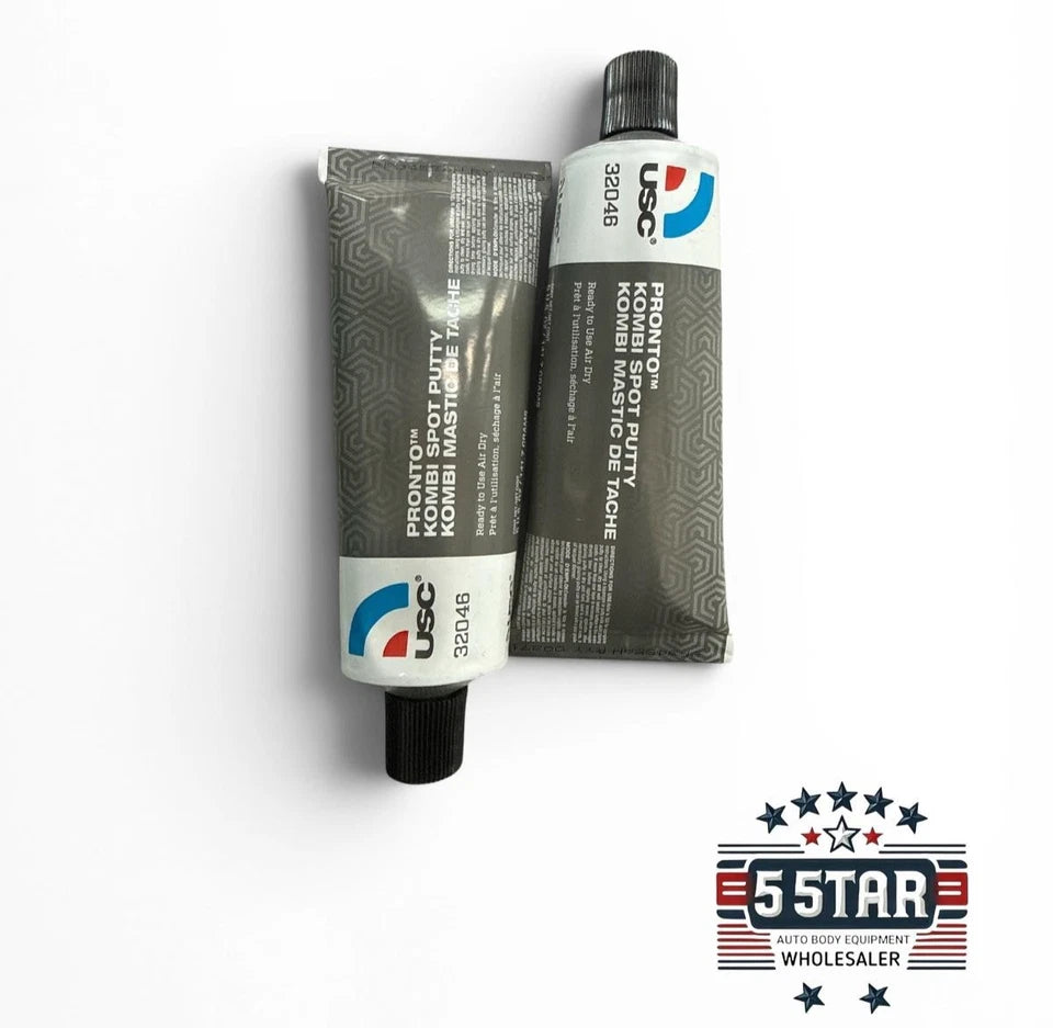 2 PACK USC® PRONTO™ 32046 Kombi Spot Putty, 5 oz Tube Paste/Gel Auto Body Filler