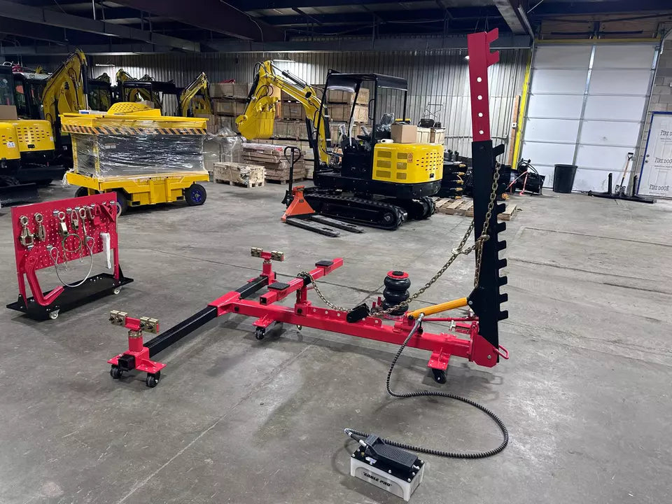 NEW Portable Auto Body Frame Machine Puller 10,000 PSI Foot Pump FREE SHIPPING