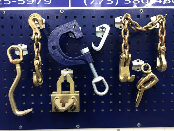 SET#74 Mo Clamp Style 7 PIECE AUTO BODY FRAME MACHINE CLAMPS CHAIN HOOK CLAW