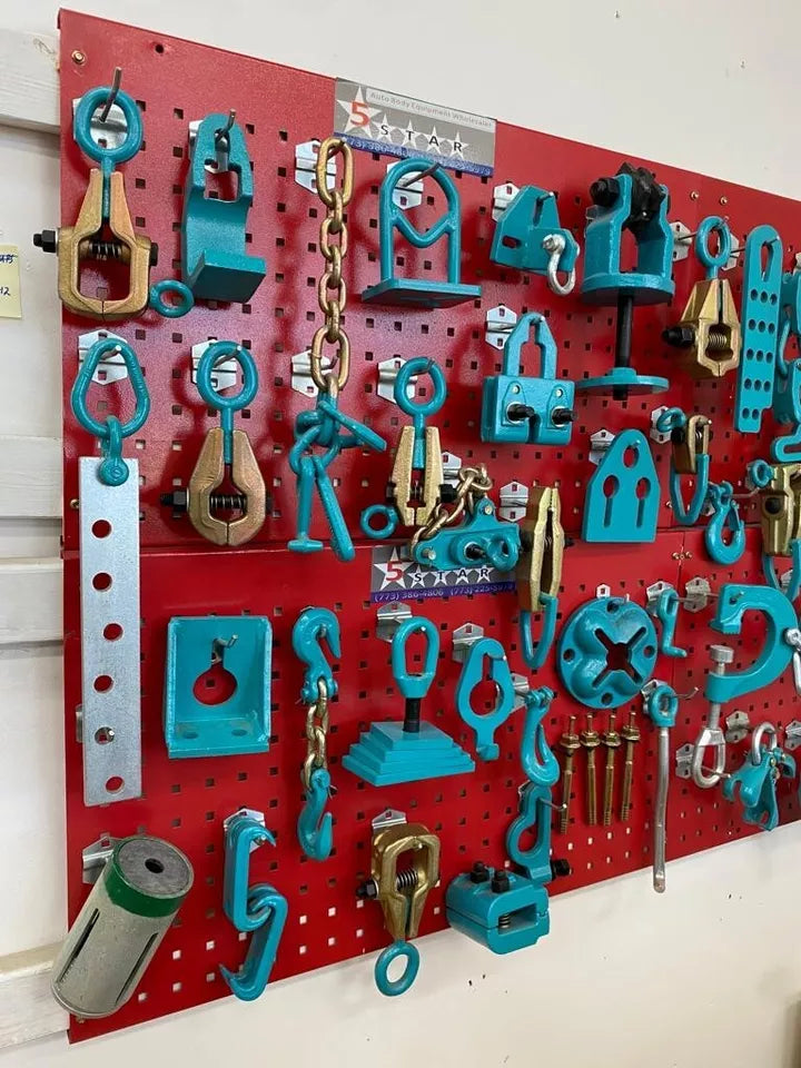 SET#91 - 53 PIECE HEAVY DUTY AUTO BODY FRAME MACHINE PULLING TOOLS & CLAMPS JACK
