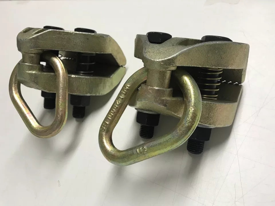 TWO PCS 2 X Self-Tightening Grip Pull Frame Machine Auto Body Repair Clamp