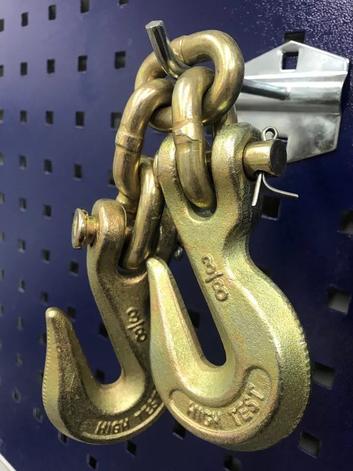 Set#98 8-PC Mo Clamp Style TOW TRUCK TOWING TOOLS AUTO BODY FRAMEMACHINE CHAINS