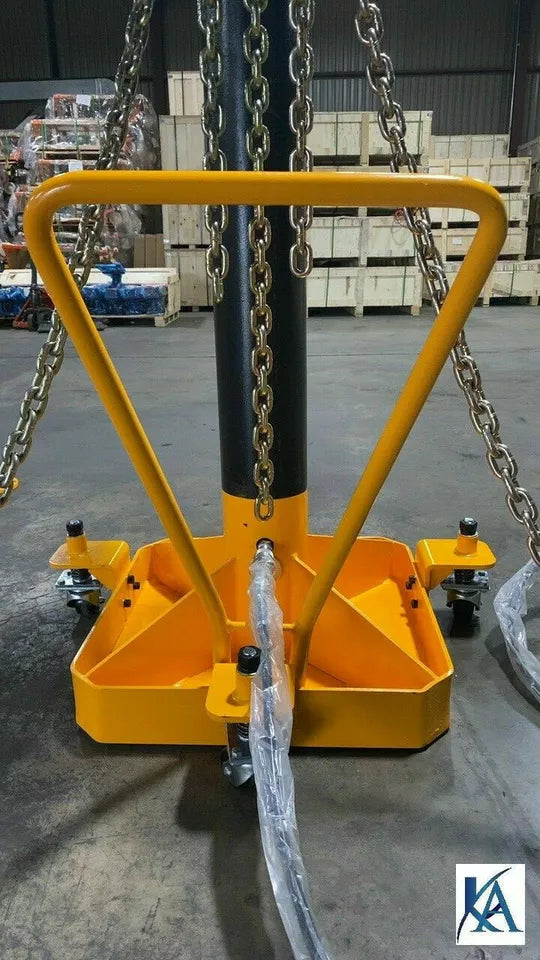 10 TON Portable Puller Auto Body Frame Machine FREE CHAINS+ANCHOR POTS+FOOT PUMP