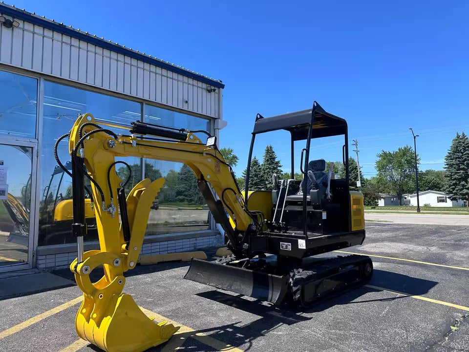 FREE SHIPPNG 2025 New Excavator, EPA CERTFD Kubota Engine 3.5 TON Kubota D1703B