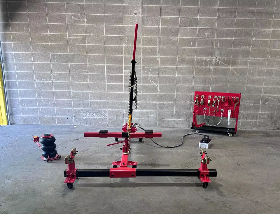 NEW Portable Auto Body Frame Machine Puller 10,000 PSI Foot Pump FREE SHIPPING