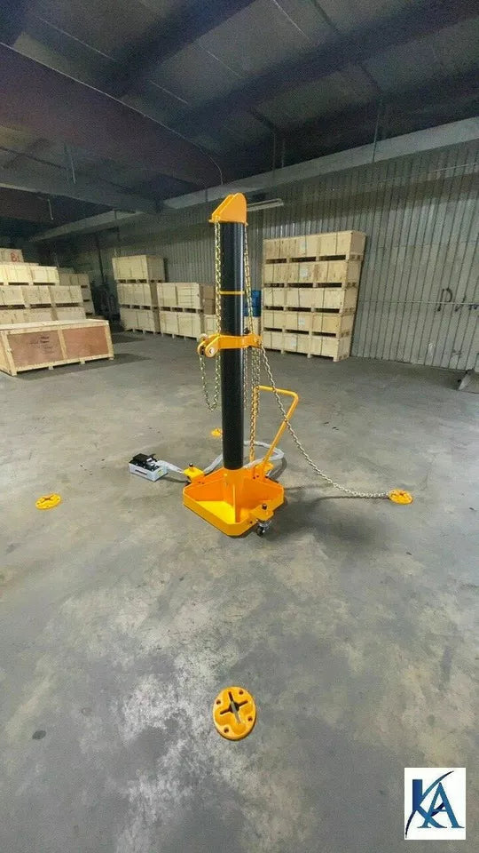 10 TON Portable Puller Auto Body Frame Machine FREE CHAINS+ANCHOR POTS+FOOT PUMP