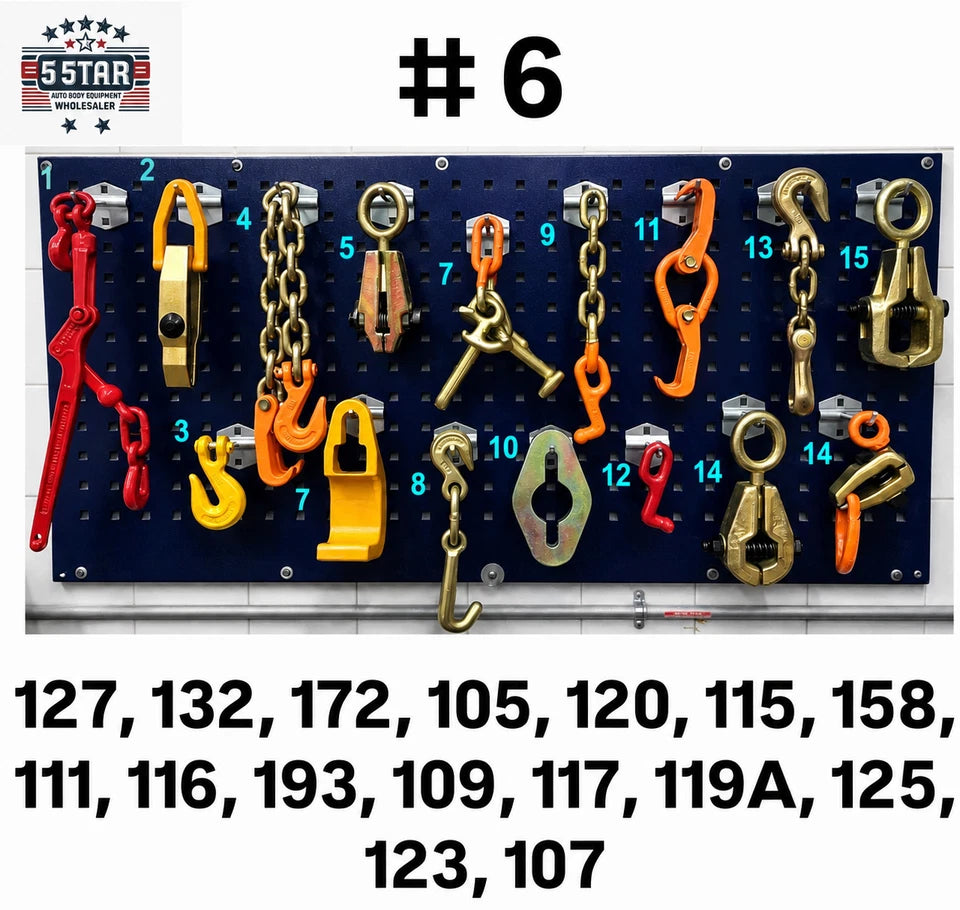 SET#6 AUTO BODY FRAME MACHINE 16 PIECE TOOL AND CLAMP SET MEGA DEAL