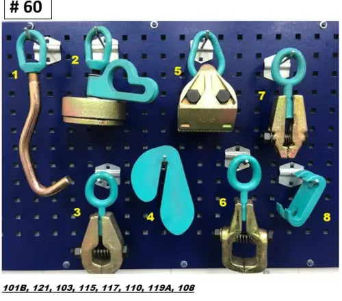 SET#60 - 8 PIECES AUTO BODY FRAME MACHINE HEAVY DUTY TOOL AND CLAMP