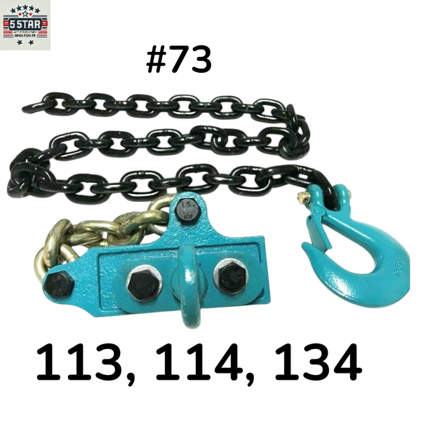 SET#73 DEAL AUTO BODY FRAME MACHINE 4 FEET CHAIN + SLIP + Mo-clamp style MCL0750