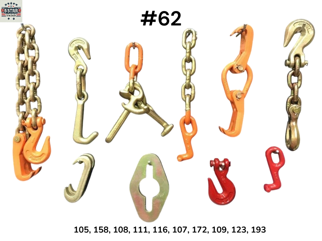 SET#62 - 10 pieces Mo Clamp Style Auto Body Frame Machine Towing TRUCK WRECKER