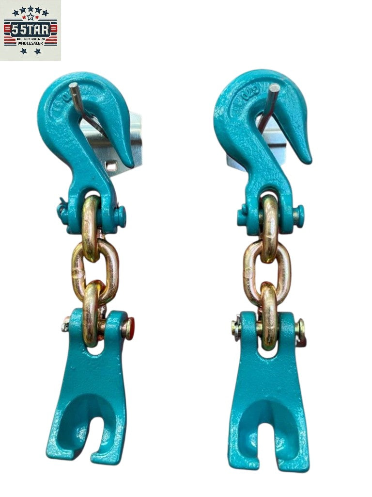 Grab Hook With Curved Claw Hooks Bumper Pull Auto Body Frame Machine Chains