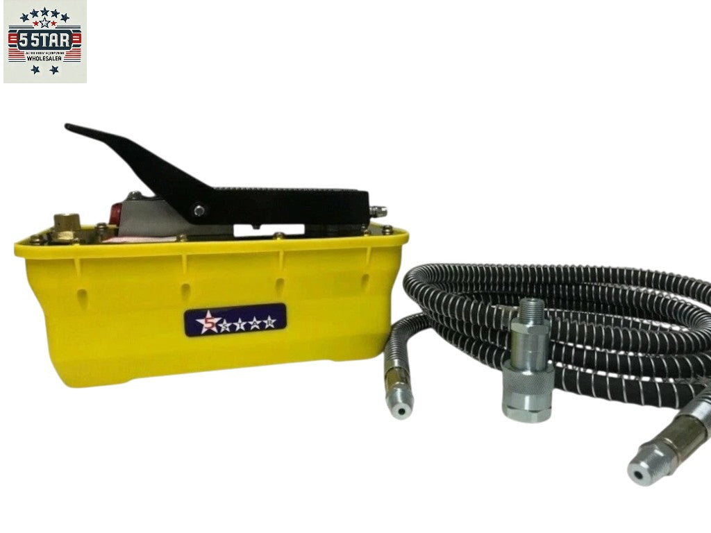 New Hydraulic Air Foot Pedal Pump 10,000 PSI For Auto Body Frame Machines Press