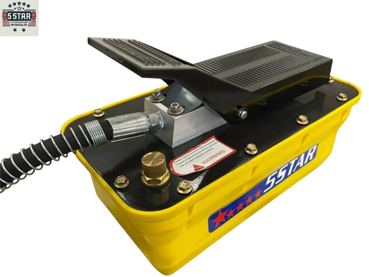 New Hydraulic Air Foot Pedal Pump 10,000 PSI For Auto Body Frame Machines Press