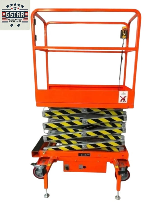 FREE SHIPPING NEW 5 STAR 19 FEET MAX LIFT ELECTRIC SCISSOR LIFT MAN LIFT